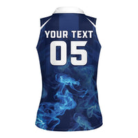 Scotland Rugby Custom Women Sleeveless Polo Shirt Go Scottish Thistle Unique Style