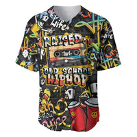 Raised On Hip Hop Baseball Jersey Graffiti Art Style - Wonder Print Shop