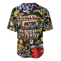 Raised On Hip Hop Baseball Jersey Graffiti Art Style - Wonder Print Shop