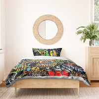 Raised On Hip Hop Bedding Set Graffiti Art Style - Wonder Print Shop