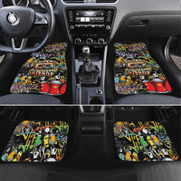Raised On Hip Hop Car Mats Graffiti Art Style - Wonder Print Shop