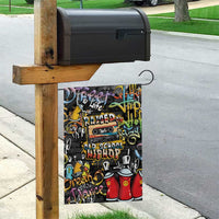 Raised On Hip Hop Garden Flag Graffiti Art Style - Wonder Print Shop