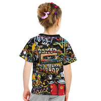 Raised On Hip Hop Kid T Shirt Graffiti Art Style - Wonder Print Shop