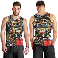 Raised On Hip Hop Men Tank Top Graffiti Art Style - Wonder Print Shop