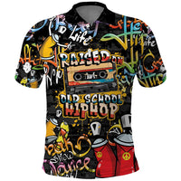 Raised On Hip Hop Polo Shirt Graffiti Art Style - Wonder Print Shop