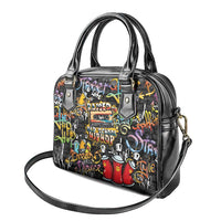 Raised On Hip Hop Shoulder Handbag Graffiti Art Style - Wonder Print Shop