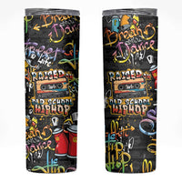 Raised On Hip Hop Skinny Tumbler Graffiti Art Style - Wonder Print Shop