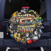 Raised On Hip Hop Spare Tire Cover Graffiti Art Style - Wonder Print Shop