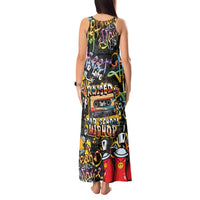 Raised On Hip Hop Tank Maxi Dress Graffiti Art Style - Wonder Print Shop