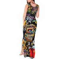 Raised On Hip Hop Tank Maxi Dress Graffiti Art Style - Wonder Print Shop