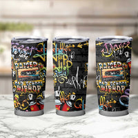 Raised On Hip Hop Tumbler Cup Graffiti Art Style - Wonder Print Shop