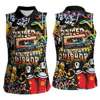 Raised On Hip Hop Women Sleeveless Polo Shirt Graffiti Art Style - Wonder Print Shop