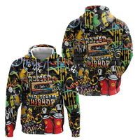 Raised On Hip Hop Zip Hoodie Graffiti Art Style - Wonder Print Shop