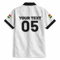 Custom Ghana Football 2026 Hawaiian Shirt Black Stars Never Fall White Version
