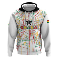Custom Ghana Football 2026 Hoodie Black Stars Never Fall White Version