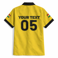 Custom Ghana Football 2026 Hawaiian Shirt Black Stars Never Fall Yellow Version