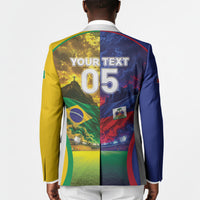 Custom Brazil Haiti 2026 World Football Blazer Go For Glory