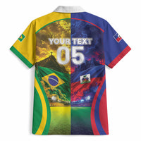 Custom Brazil Haiti 2026 World Football Hawaiian Shirt Go For Glory