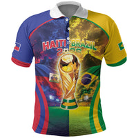 Custom Brazil Haiti 2026 World Football Polo Shirt Go For Glory