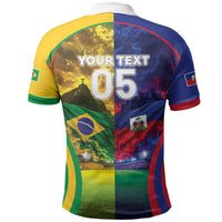 Custom Brazil Haiti 2026 World Football Polo Shirt Go For Glory