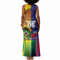 Custom Brazil Haiti 2026 World Football Tank Maxi Dress Go For Glory