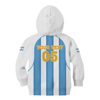 Custom World Football 2026 Argentina Kid Hoodie Vamos La Albiceleste