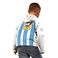 Custom World Football 2026 Argentina Kid Hoodie Vamos La Albiceleste