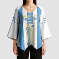 Custom World Football 2026 Argentina Kimono Sleeve Blouse Vamos La Albiceleste