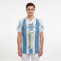 Custom World Football 2026 Argentina Scrub Top Vamos La Albiceleste