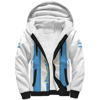 Custom World Football 2026 Argentina Sherpa Hoodie Vamos La Albiceleste