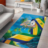 Saint Vincent And The Grenadines Area Rug 46 Years Of Independence - Wonder Print Shop