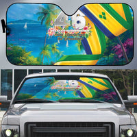 Saint Vincent And The Grenadines Auto Sun Shade 46 Years Of Independence - Wonder Print Shop