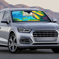 Saint Vincent And The Grenadines Auto Sun Shade 46 Years Of Independence - Wonder Print Shop