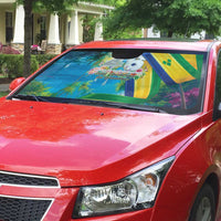 Saint Vincent And The Grenadines Auto Sun Shade 46 Years Of Independence - Wonder Print Shop