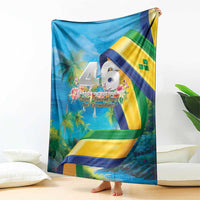 Saint Vincent And The Grenadines Blanket 46 Years Of Independence - Wonder Print Shop