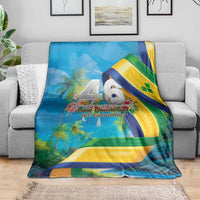 Saint Vincent And The Grenadines Blanket 46 Years Of Independence - Wonder Print Shop
