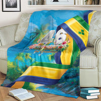Saint Vincent And The Grenadines Blanket 46 Years Of Independence - Wonder Print Shop