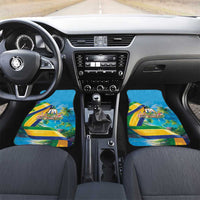 Saint Vincent And The Grenadines Car Mats 46 Years Of Independence - Wonder Print Shop