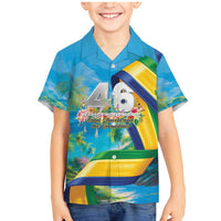 Saint Vincent And The Grenadines Family Matching Mermaid Dress and Hawaiian Shirt 46 Years Of Independence - Wonder Print Shop