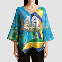 Saint Vincent And The Grenadines Kimono Sleeve Blouse 46 Years Of Independence - Wonder Print Shop