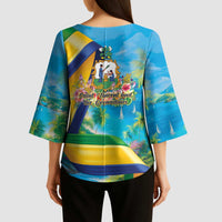 Saint Vincent And The Grenadines Kimono Sleeve Blouse 46 Years Of Independence - Wonder Print Shop