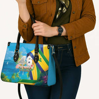 Saint Vincent And The Grenadines Leather Bag 46 Years Of Independence - Wonder Print Shop