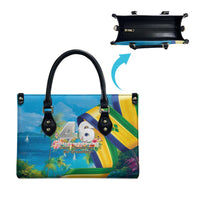 Saint Vincent And The Grenadines Leather Bag 46 Years Of Independence - Wonder Print Shop