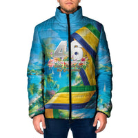 Saint Vincent And The Grenadines Padded Jacket 46 Years Of Independence - Wonder Print Shop