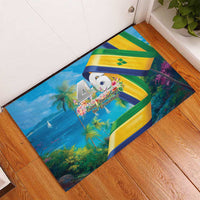 Saint Vincent And The Grenadines Rubber Doormat 46 Years Of Independence - Wonder Print Shop