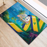 Saint Vincent And The Grenadines Rubber Doormat 46 Years Of Independence - Wonder Print Shop