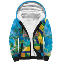 Saint Vincent And The Grenadines Sherpa Hoodie 46 Years Of Independence - Wonder Print Shop