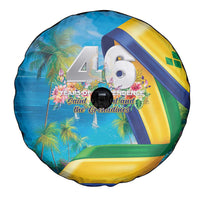 Saint Vincent And The Grenadines Spare Tire Cover 46 Years Of Independence - Wonder Print Shop