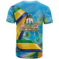 Saint Vincent And The Grenadines T Shirt 46 Years Of Independence - Wonder Print Shop