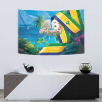 Saint Vincent And The Grenadines Tapestry 46 Years Of Independence - Wonder Print Shop